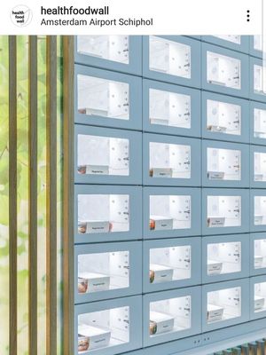 Health food wall at AMS - Health Food Wall in Schiphol