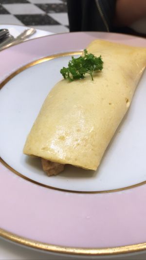 Vegan omelette  at Ladurée in Beverly Hills