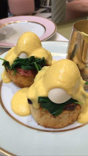 Egg Benedict at Ladurée in Beverly Hills