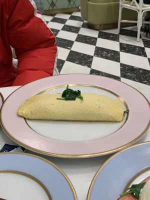 Omelette. Yum! at Ladurée in Beverly Hills
