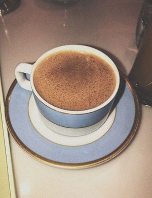 Oat mylk mocha at Ladurée in Beverly Hills