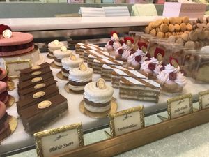 Fancy desserts at Ladurée in Beverly Hills