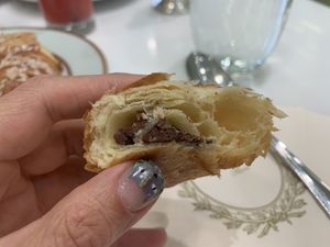 Mini pain au chocolat  at Ladurée in Beverly Hills