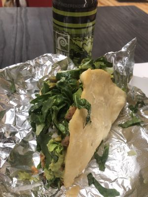 Prob a half lb at Hungry Hippie Tacos in Grand Marais