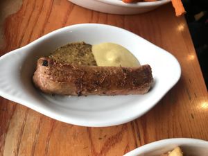 Beyond Sausage as a side. The meal has non vegan sides, more affordable to order this way.  at Bavarian Bar & Bistro in Leavenworth