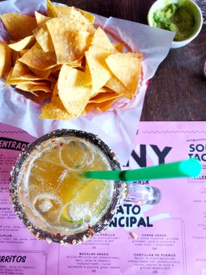 Beer drink and nachos at Calexico's in Stockholm