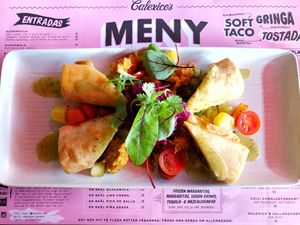 El chimi vegano at Calexico's in Stockholm