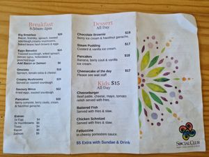 Menu from 17.10.2022 at Social Club in Rotorua