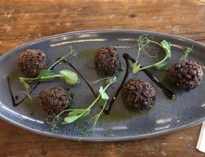 Black bean cakes at Social Club in Rotorua