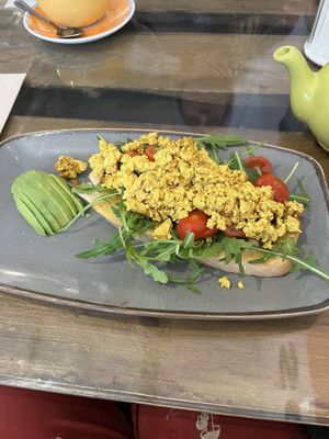   at Scoff Troff Cafe in St Ives