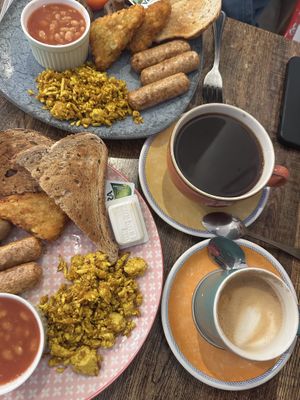   at Scoff Troff Cafe in St Ives