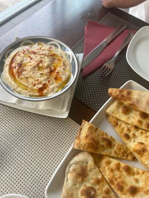 You must try the home made hummus! at Portobello in Lanzarote