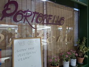 You have to ask for the vegan menu at Portobello in Lanzarote