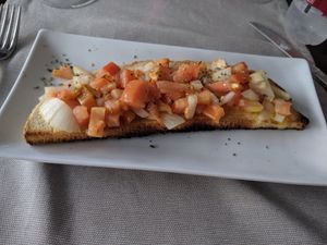 Bruschetta at Portobello in Lanzarote