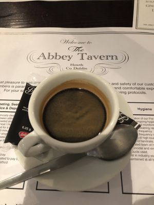 Espresso at Abbey Tavern in Howth