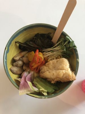 Savory lunch bowl!  at The Wake & Take in Arroyo Seco