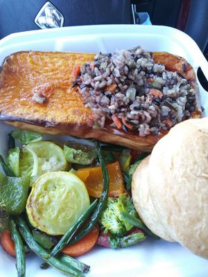 Squash and rice-very flavorful at The Sunset Cafe in Cle Elum