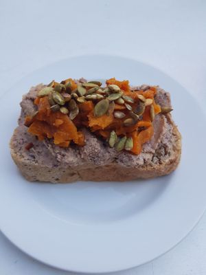 Vegan Hummus sandwich at The Ragged Canteen in South East London