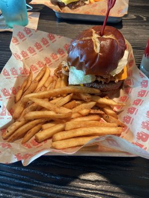 Create your own impossible burger with sea salt herb fries   at Burgatory in Cranberry Township