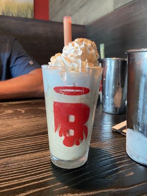 Vegan peanutbutter milkshake  at Burgatory in Cranberry Township