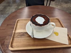 Tiramisu cream latte at Cafe La Moire in Jeonju