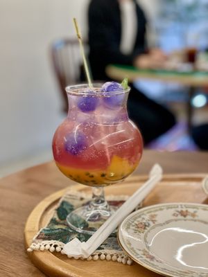 Passionfruit-ade; fizzy and delicious   at Cafe La Moire in Jeonju