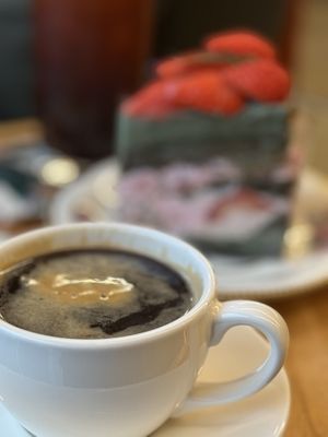 Black coffee  at Cafe La Moire in Jeonju