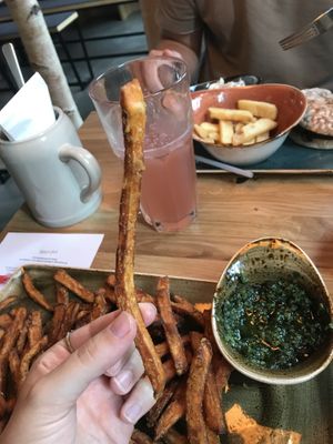 LARGE sweet potato fries at Hans im Glück  in Bremen