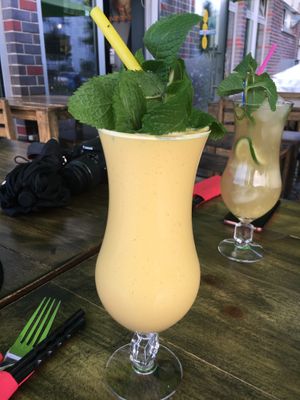mango coconut drink at Unami in Teltow