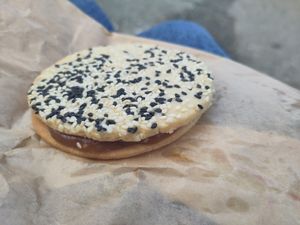 Sesame cookie - REALLY good! at Tauer in Turin