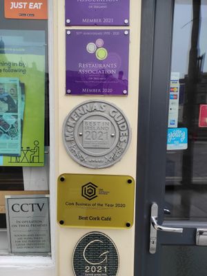 Awards at Izz Cafe in Cork