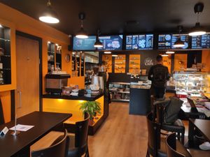 Inside at Izz Cafe in Cork