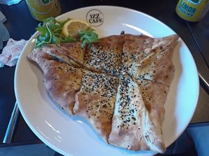 Vegan spinach in pastry at Izz Cafe in Cork