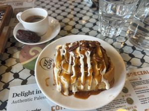Vegan cinnamon roll   at Izz Cafe in Cork