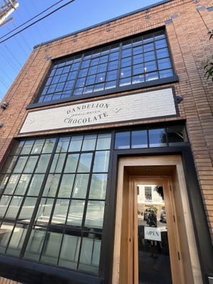 Outside the factory   at Dandelion Chocolate - 16th Street Factory in San Francisco