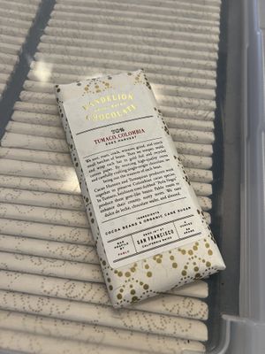 Chocolate bar  at Dandelion Chocolate - 16th Street Factory in San Francisco