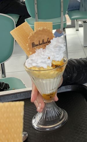 Passion fruit sundae   at Minchella & Co - Sea Road in South Shields
