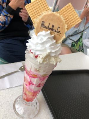 Knickerbocker glory  at Minchella & Co - Sea Road in South Shields