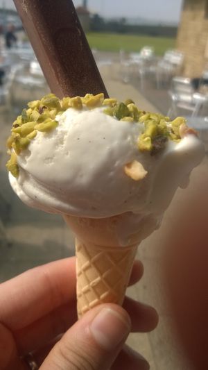 Vegan 99 with pistachios at Minchella & Co - Sea Road in South Shields