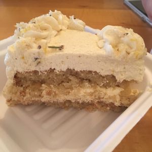 lemon lavender cake! at Tasty Harmony in Fort Collins