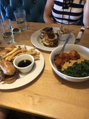 Philly, Rueben, and Buffalo Mac   at Tasty Harmony in Fort Collins