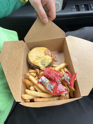 Big Boy Burger with Friess  at Tasty Harmony in Fort Collins