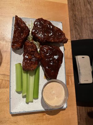 Seitan wings  at Tasty Harmony in Fort Collins