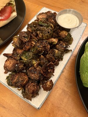 Crispy brussels sprouts  at Tasty Harmony in Fort Collins