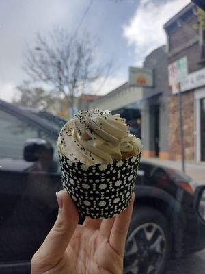 Lemon poppyseed cupcake at Tasty Harmony in Fort Collins