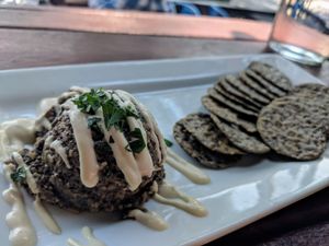 Mushroom paté at Tasty Harmony in Fort Collins