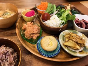 Daily Vegan plate  at Natural Cafe Viento in Zushi