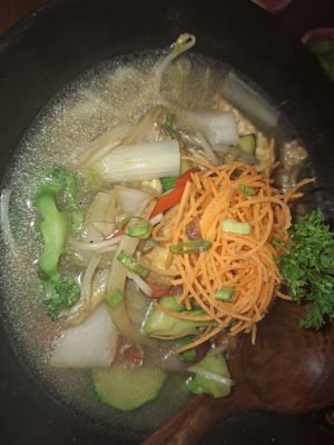 Veg udon soup at Eat Tokyo in Dublin