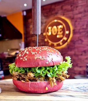 Chimichurri Pulled Vegan burger at Joe & Co Burgers in South West London