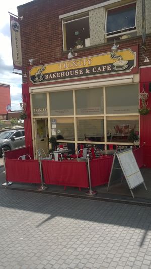 Outside at Trinity Bakehouse in Wakefield